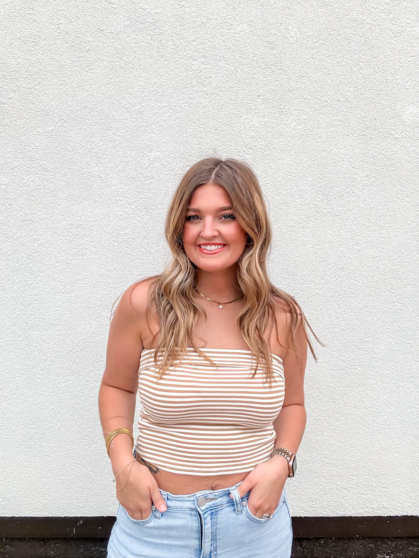 Day Dream Tube Top - Khaki