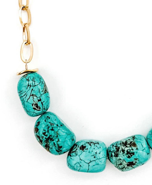 Turquoise Chanler Beaded Necklace