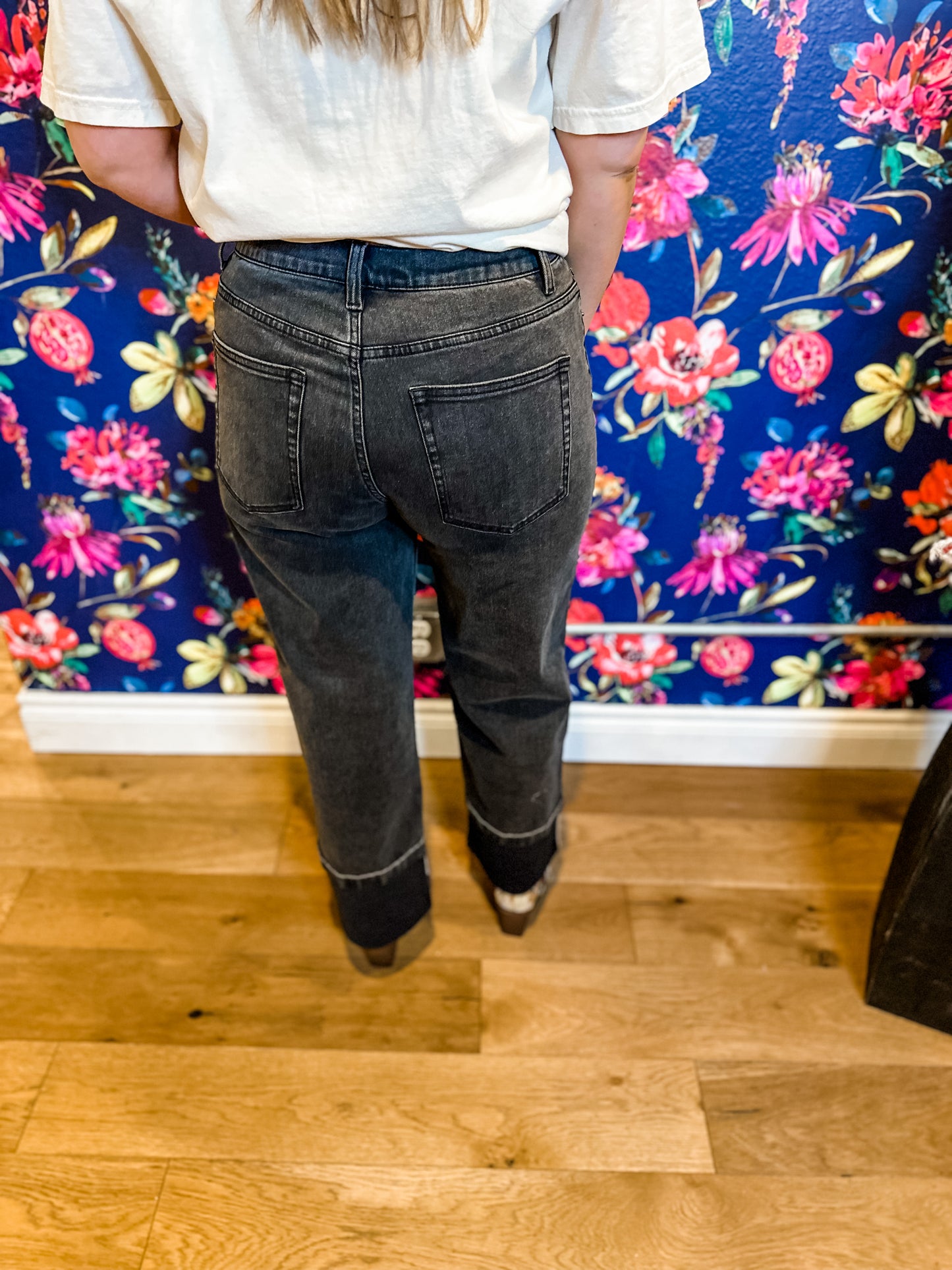 Get Cuffed Black Denim