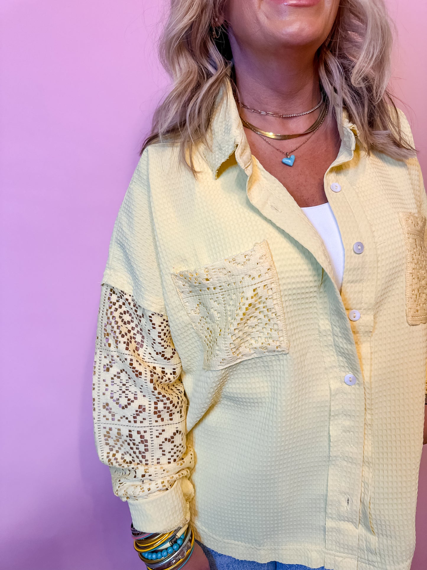 Brighter Days Yellow Button Down