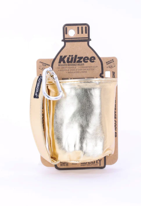 Let's Chill Gold Coozie