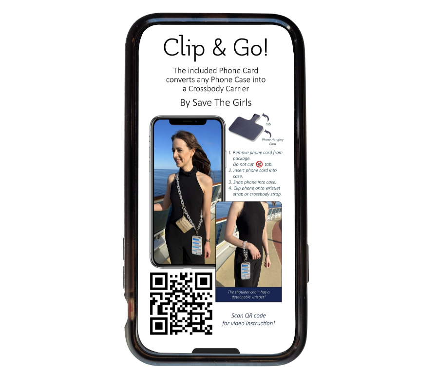 Clip & Go Crossbody- Silver