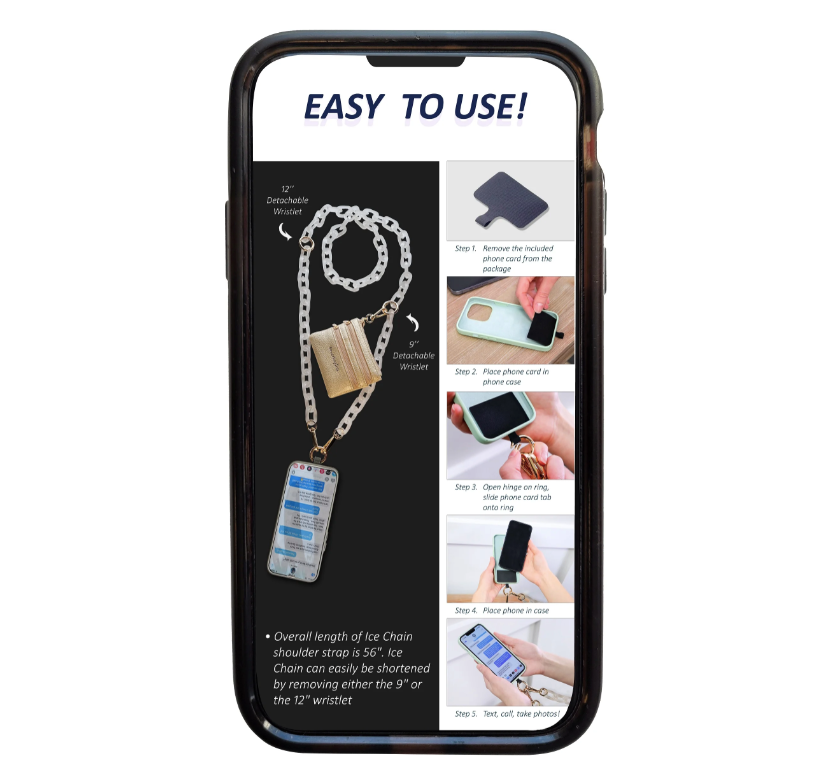 Clip & Go Crossbody- Silver