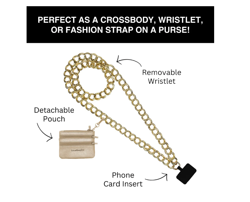 Clip & Go Crossbody- Silver