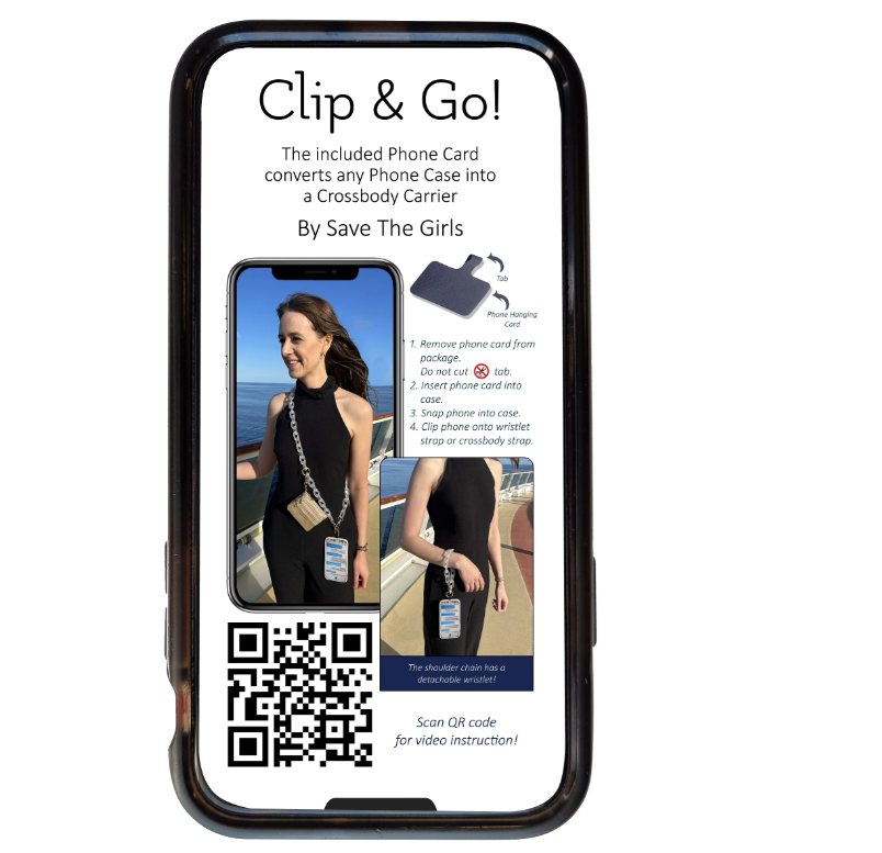 Clip & Go Crossbody- White