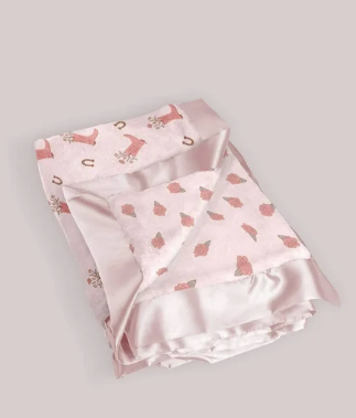 Bloomin' Boot Reversible Baby Blanket
