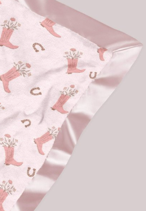Bloomin' Boot Reversible Baby Blanket