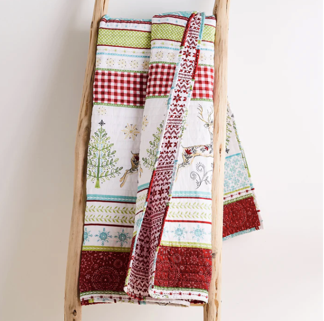 Comet & Cupid Quilted Throw