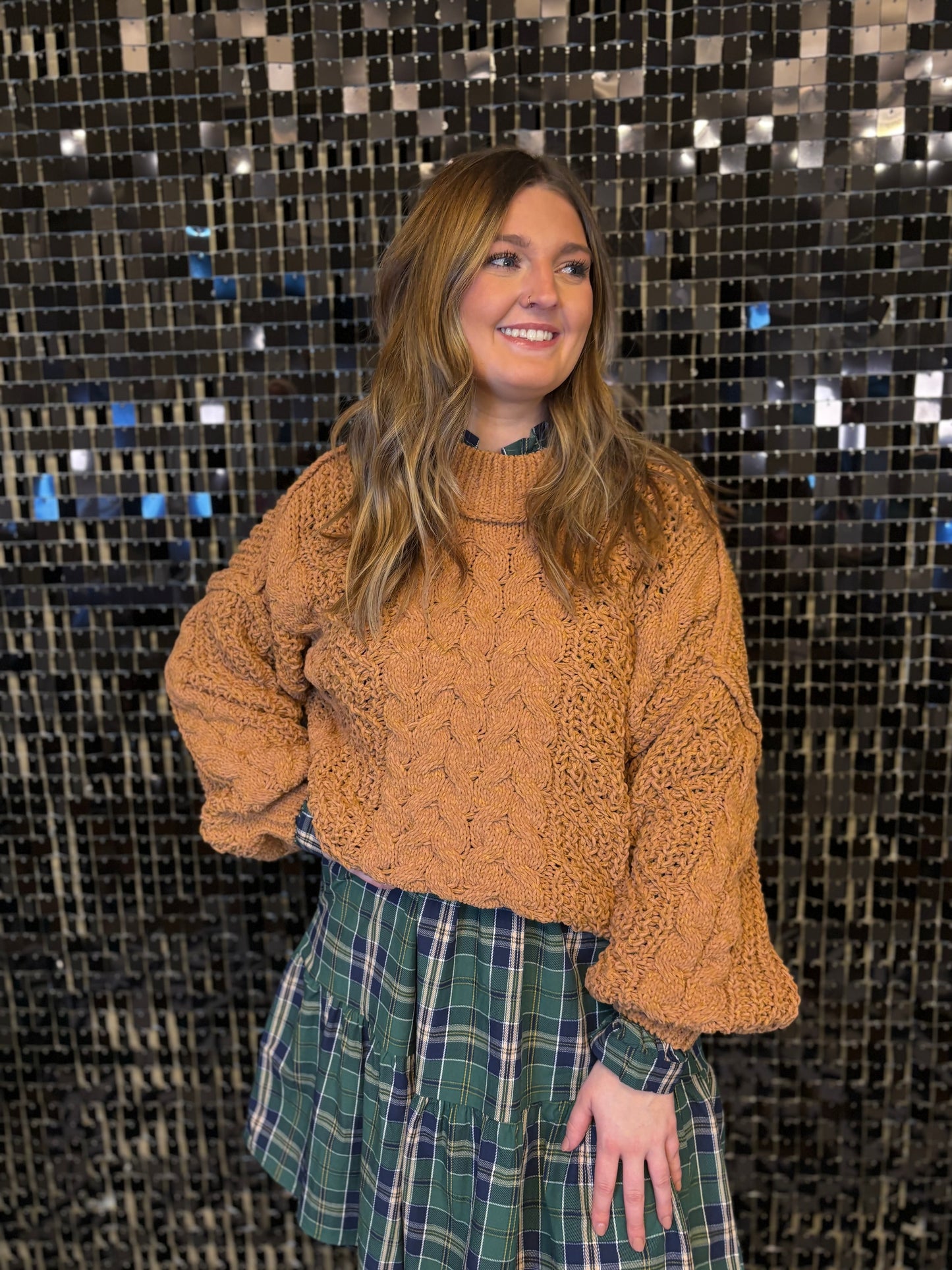 Evergreen Plaid Dress