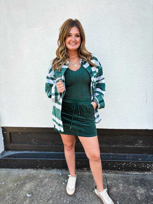 Green Sutton Shacket