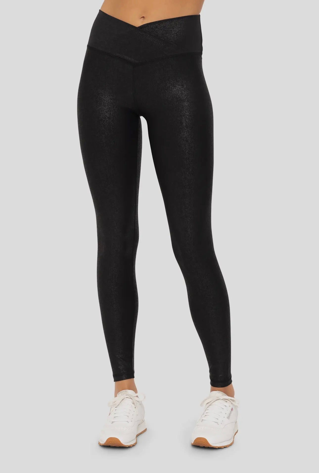 Crossover Foil Leggings