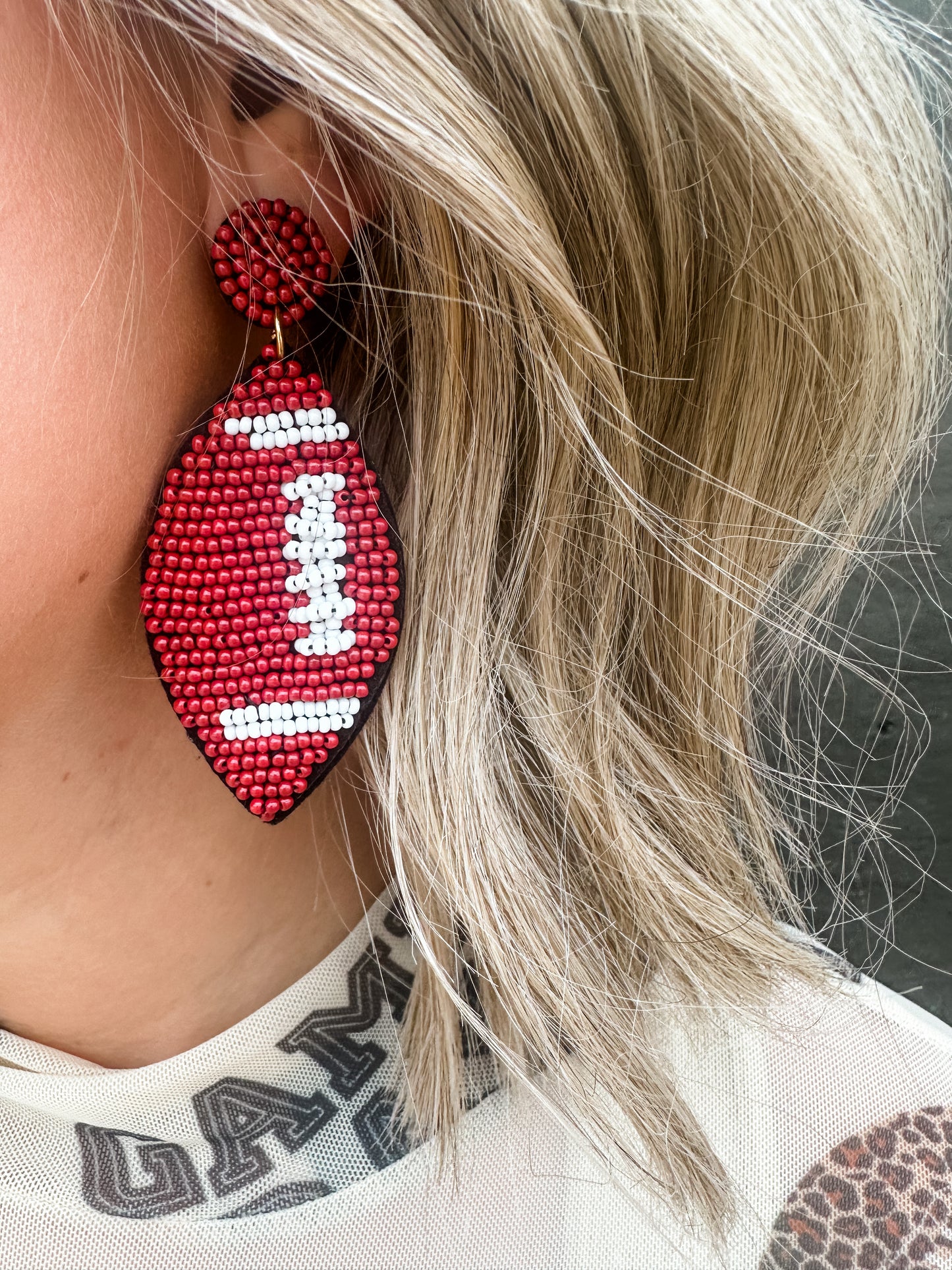 Classic Football Earrings