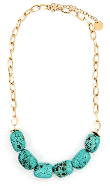 Turquoise Chanler Beaded Necklace