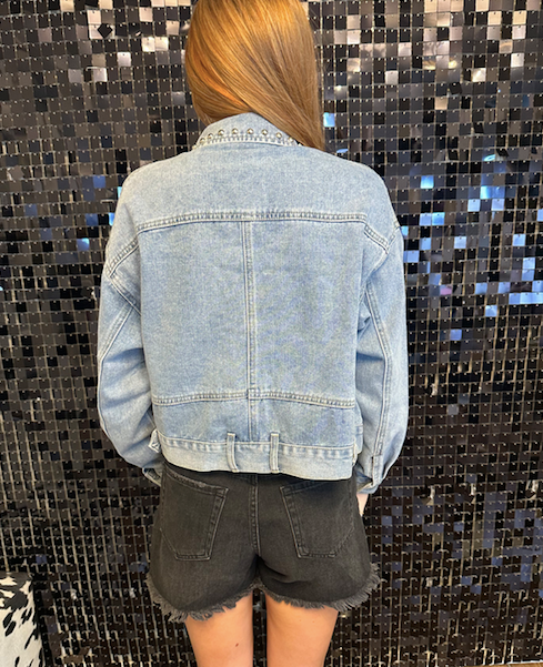 The Perfect Denim Stud Jacket