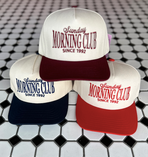Red Sunday Morning Club Hat