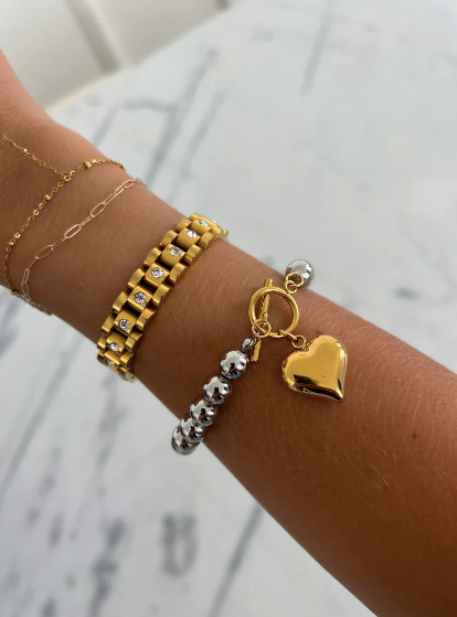 Chunky Heart Bracelet