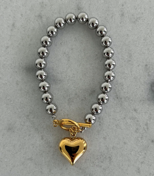 Chunky Heart Bracelet