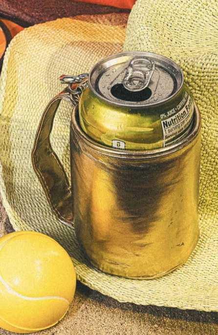 Let's Chill Gold Coozie