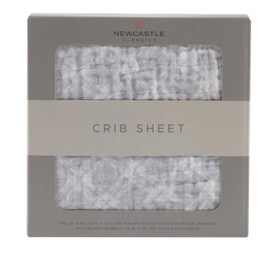 Grey Glacier Crib Sheet