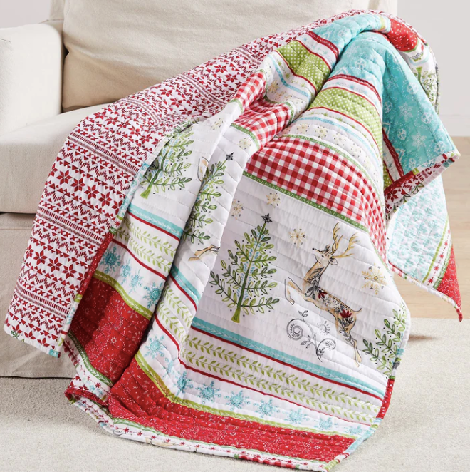 Comet & Cupid Quilted Throw