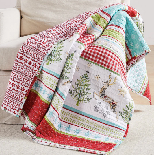 Comet & Cupid Quilted Throw