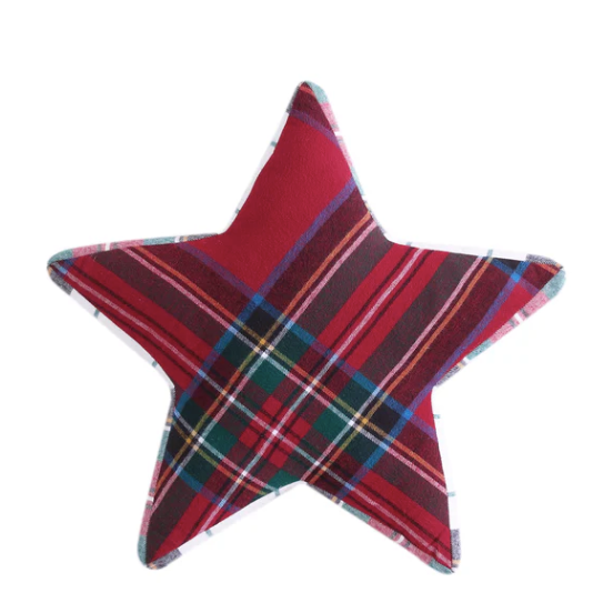 Plaid Star Pillow