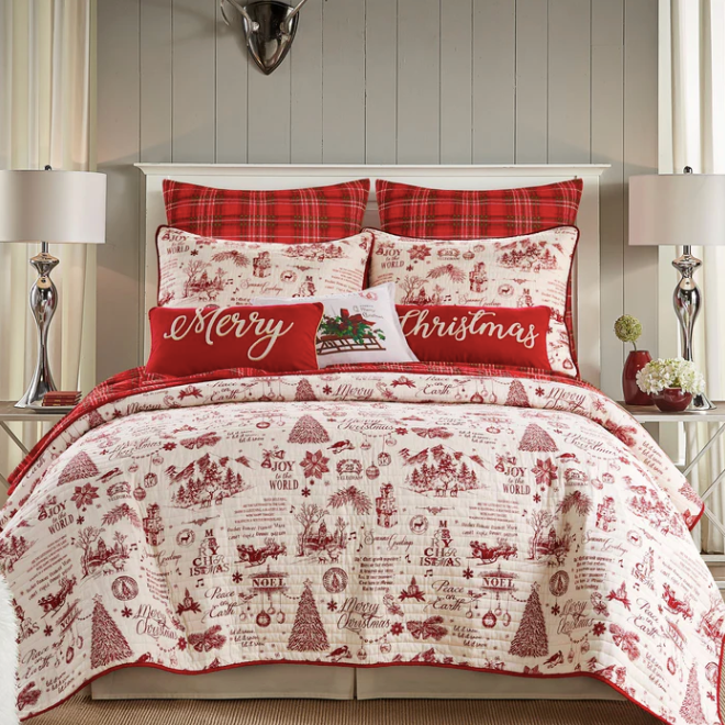KING/CAL KING Yuletide Quilt Set