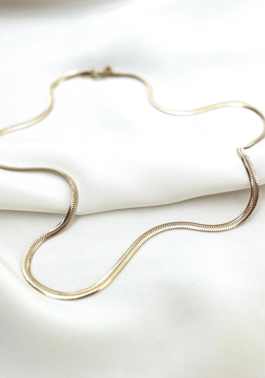 Flat Snake Chain Necklace